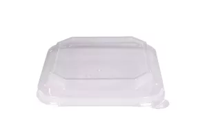 Papierowy pojemnik sałatkowy Stretto™ 750 ml kwadratowy kraft 154x154x54 mm