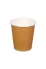 Kubek papierowy 1-warstwowy kraft GREEN LEAF 200ml/9oz śr.80 mm (z logo żółw)