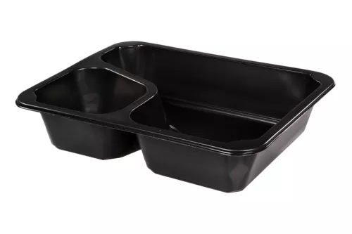 Pojemnik obiadowy COLT czarny 227x178x50 mm LITE 22G do zgrzewu