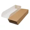 BAZA PAPIEROWA NA TACKĘ BRĄZOWO- BIAŁA UNIBOX 350*100*50 MM A200