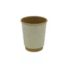 Kubek papierowy 2-warstwowy trawa/kraft 250 ml śr. 80 mm