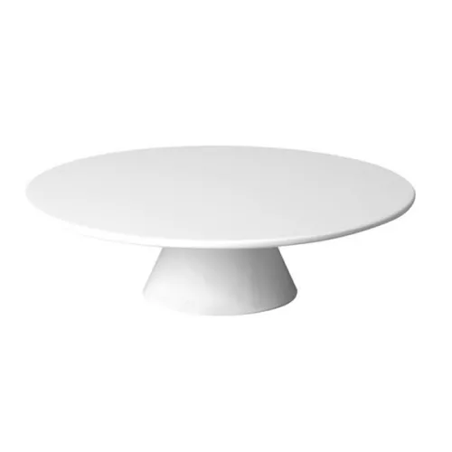 Patera okrągła z melaminy, śr.310 mm, wys.80 mm, biała