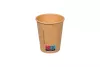 Kubek papierowy premium 200ml śr. 80 mm 1-warstwowy kraft (z logo żółw)