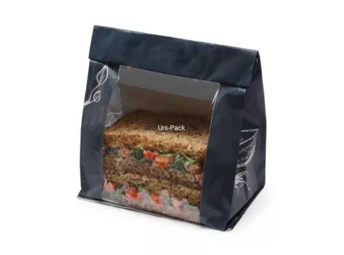 Torebka klockowa Gastro z bocznym okienkiem 250x150x75mm