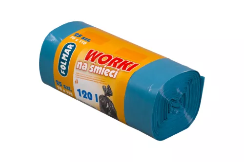 Worek na śmieci 120l niebieski