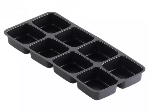 Pojemnik/wkładka czarna 8-komorowa 263x123x18 mm PP do 172632/118962 (Duni 161973)
