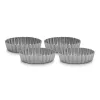 Formy do tarty śr. 10 cm (4szt) stal węglowa