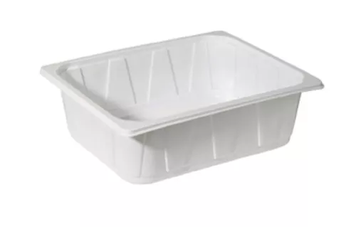 Pojemnik 1/2 GN 325x265x100 mm Biały 1-Komorowy do zgrzewu (Duni 114100)