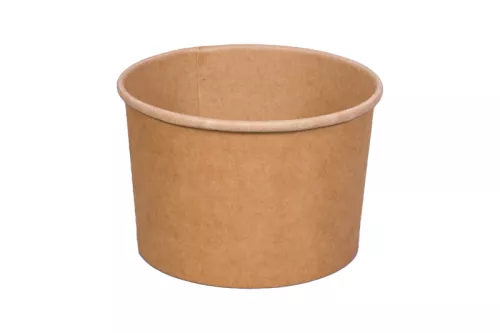 Pojemnik papierowy na zupę kraft 400ml śr. 110 mm