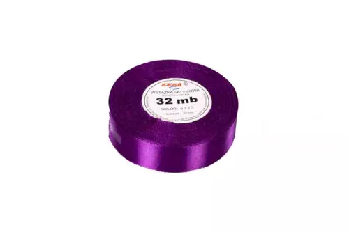 Wstążka satynowa 25mm/32m fioletowa