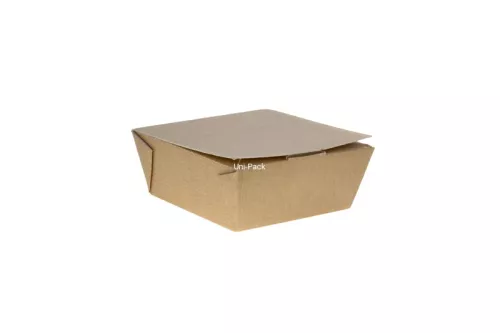 Pudełko papierowe ŚREDNIE 780ml do dań gorących 125x125x60mm