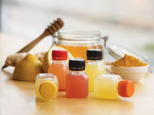 Butelka plastikowa rPET kwadratowa gładka 50 ml śr. 28 mm