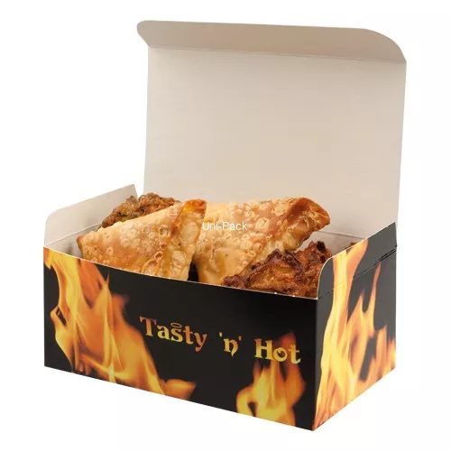 Tekturowe pudełko Tasty 'n' Hot małe 145x85x60mm