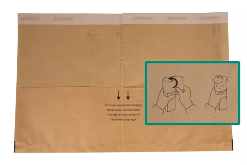 Torebka papierowa ROLLBAG na tortillę 40x12x26 cm odrywana
