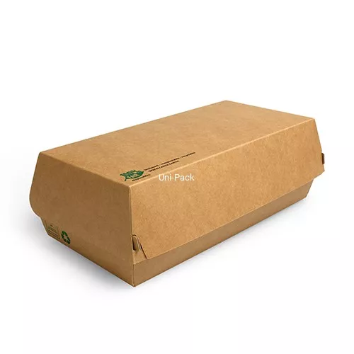 Pudełko 22x10,7x7,5 cm HOT-DOG / PANNINI / BAGIETKA / CALZONE, kraft