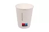 Kubek papierowy 2-warstwowy biały 300ml/12oz śr 90 mm (z logo żółw)