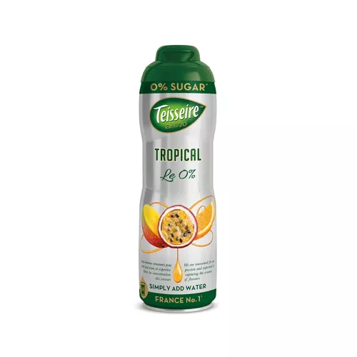 Syrop TROPIKALNY BEZ CUKRU Teisseire 0,6L bidon stalowy