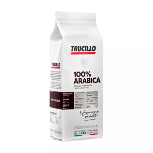 Kawa ziarnista 100% Arabica TRUCILLO o słodkim i wyrafinowanym smaku z nutami kwiatów i owoców, 1kg