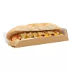 Kartonik hotdog/ zapiekanka dł. 230mm brązowy
