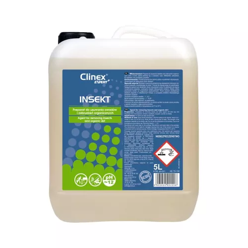 CLINEX EXPERT+ INSEKT - PREPARAT DO USUWANIA OWADÓW I ZABRUDZEŃ ORGANICZNYCH 5L