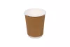 Kubek papierowy 2-warstwowy brązowo-biały 300 ml śr. 90 mm