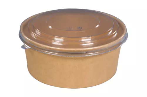 Pojemnik sałatkowy papierowy 1100 ml śr. 165 mm kraft
