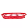 Koszyk do serwowania 275x175x38 mm czerwony - 6 sztuk