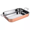 BRYTFANNA POWLEKANA MIEDZIĄ 35X25X6 CM 5,2L (3W - STAL, ALU, MIEDŹ)