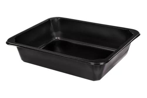 Pojemnik obiadowy niedzielony czarny 227x178x50 mm LITE 22G do zgrzewu