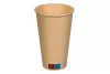 Kubek 400 ml BIO papier z bambusa + PLA kompostowalny śr. 90 mm