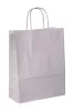 Torba papierowa klockowa 251x110x320 mm biała uchwyt skręcany