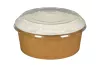 Pojemnik sałatkowy papierowy brązowo-biały GREEN LEAF 1300 ml śr. 180 mm (spód)