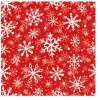 Serwetki papierowe świąteczne 33x33 cm RED SNOWFLAKES