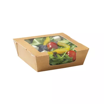 Pudełko tekturowe na sałatkę 700ml brąz