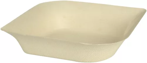 Talerz głęboki z trzciny cukrowej 350ml 14x14x3 cm