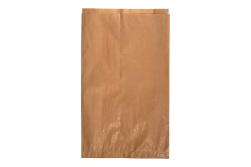 Torba papierowa fałdowa brązowa eco/kraft 41x24x8 cm