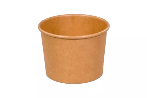 Pojemnik papierowy na zupę kraft 300ml śr. 98 mm