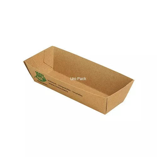 Tacki na przekąski z kartonu  KRAFT 3 cm x 3,3 cm x 10,5 cm