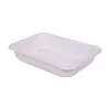 Pojemnik 1-komorowy 650 ml 187x137x36 mm MEDIUM PP biały do zgrzewu