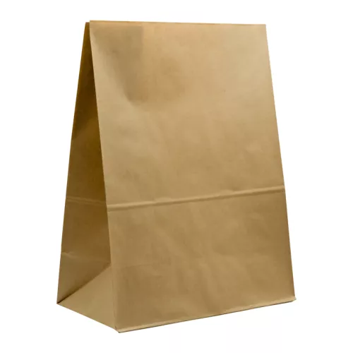 Torba papierowa klockowa brązowa eco/kraft 320x160x420 mm bez uchwytu