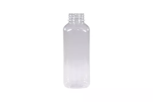 Butelka plastikowa rPET kwadratowa gładka 480/500 ml śr. 3/38 mm do diet i soków