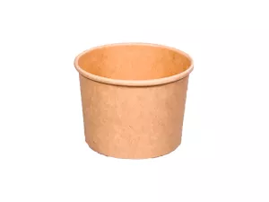 Wieczko papierowe kraft do pojemnika deserowego 150/230ml śr. 90mm