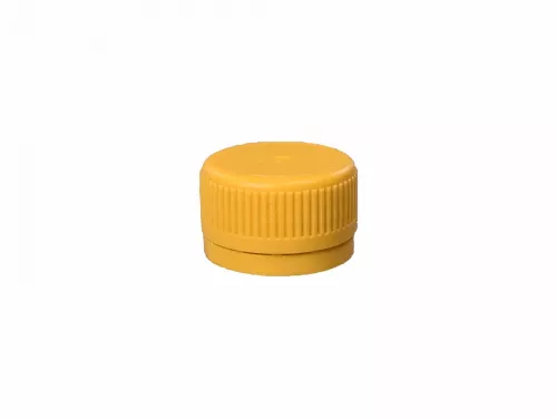 Nakrętka do butelek PET śr. 28 mm żółta krótka