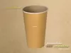 Kubek papierowy brązowy / kraft 400ml, śr. 90 mm