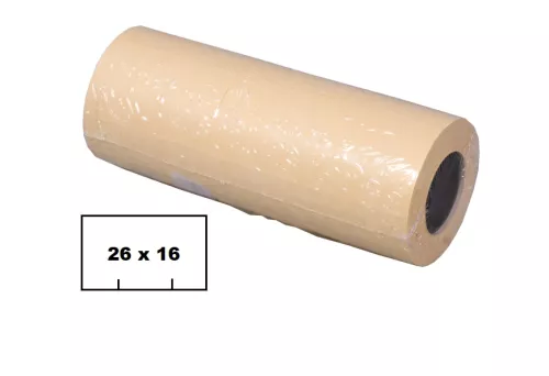 Taśma do metkownicy dwurzędowej 26x16 mm, biała