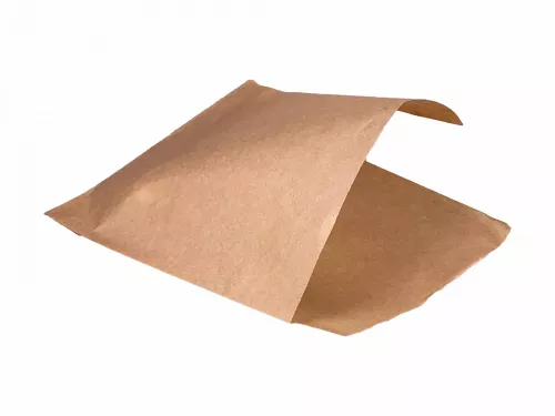 Koperta papierowa kebab/hamburger brązowa kraft 16×17 cm