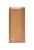 Torba papierowa fałdowa 33x15x4 cm brązowa kraft z okienkiem z folii PP w fałdzie