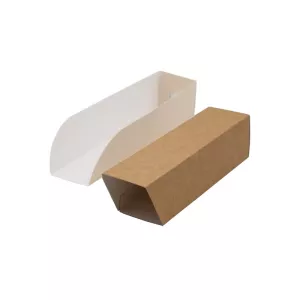.Szufelka/tacka papierowa UNIBOX™ 21x5x5cm brązowa