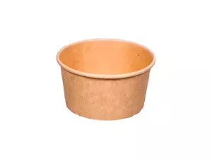 Wieczko papierowe kraft do pojemnika deserowego 150/230ml śr. 90mm