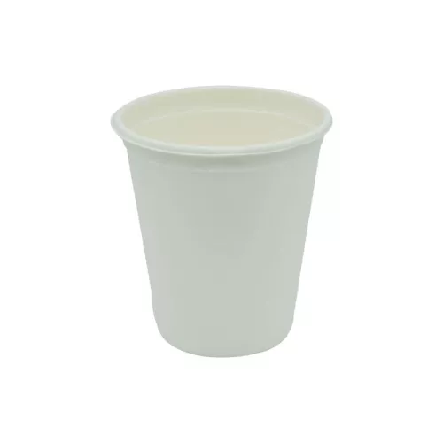 Kubek 300ml z pulpy z trzciny cukrowej, śr.90mm, biały
